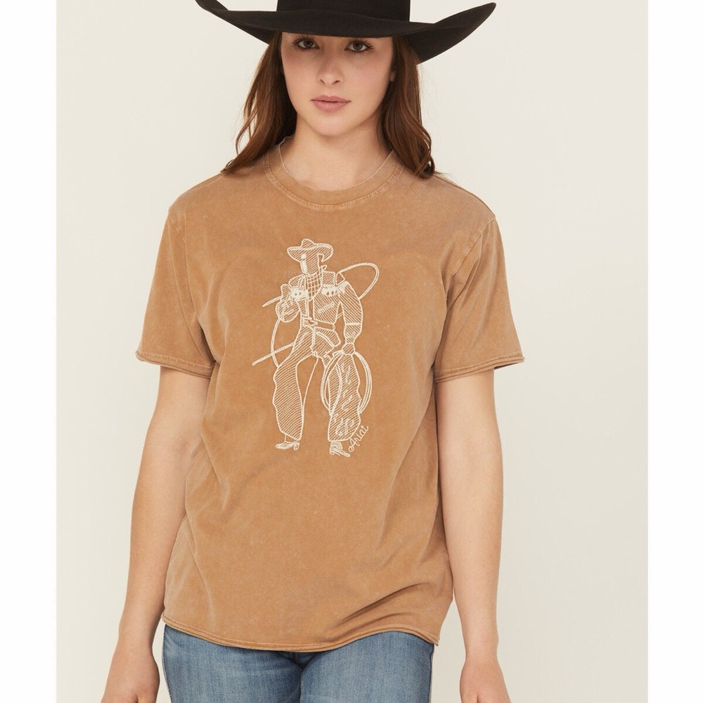 Ariat Tan Cowboy Graphic Tee